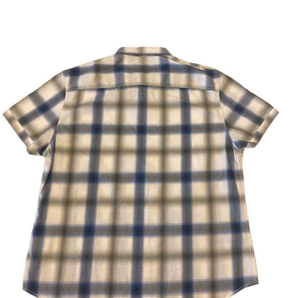 Calvin Klein Plaid Button Down Short Sleeve Shirt Size XXL - Picture 6 of 12